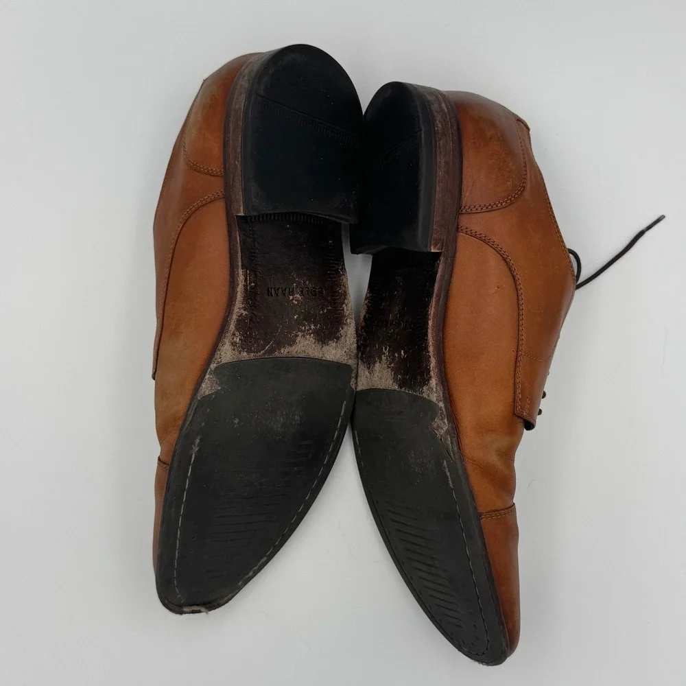 Cole Haan Brown Leather Cap Toe Derby Shoes 11.5 NO BOX